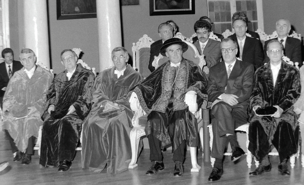 Wiedereröffnung der Fakultät 1992 Dekane und Rektor